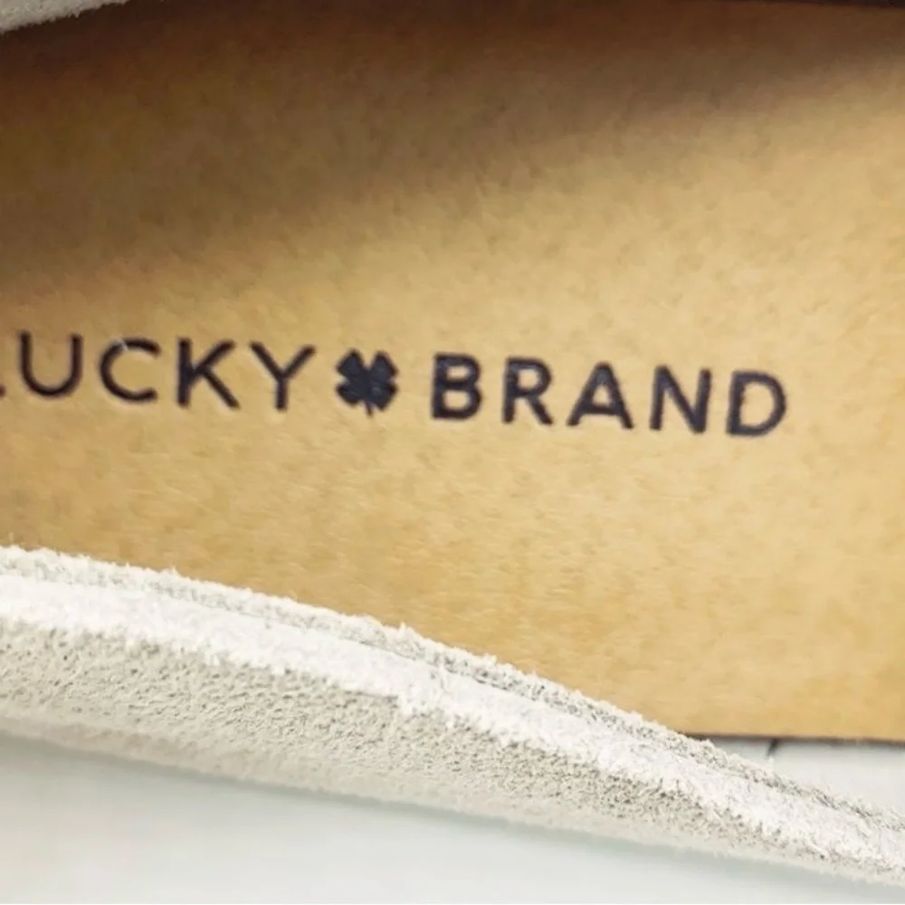 Lucky Brand Men's Light Gray Suede Loafers - Picture 6 of 7